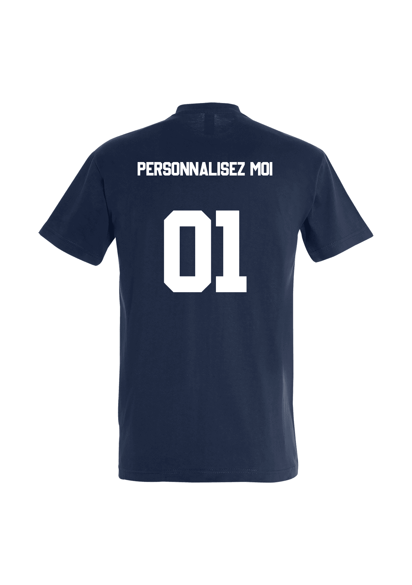 T-shirt Adulte navy personnalisable 054 SCO Orvault Basket - SCO02-IMPERIALNAVYDOS-PERSONNALISATION